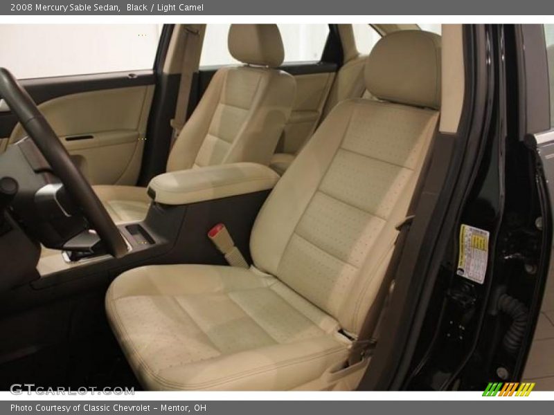 Black / Light Camel 2008 Mercury Sable Sedan