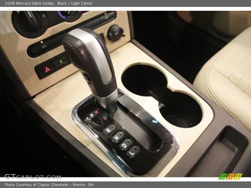 Black / Light Camel 2008 Mercury Sable Sedan