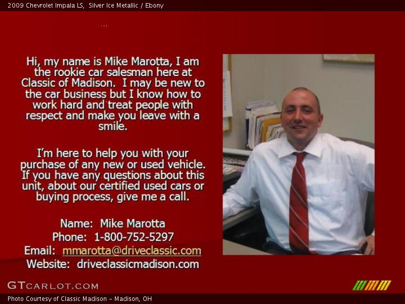 Silver Ice Metallic / Ebony 2009 Chevrolet Impala LS