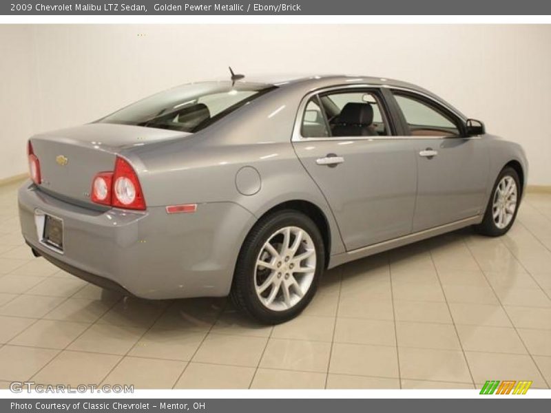 Golden Pewter Metallic / Ebony/Brick 2009 Chevrolet Malibu LTZ Sedan