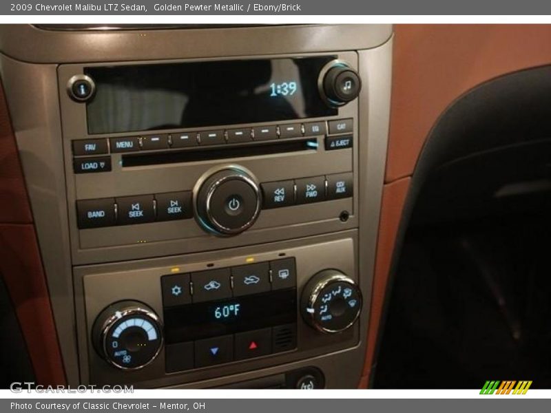 Golden Pewter Metallic / Ebony/Brick 2009 Chevrolet Malibu LTZ Sedan