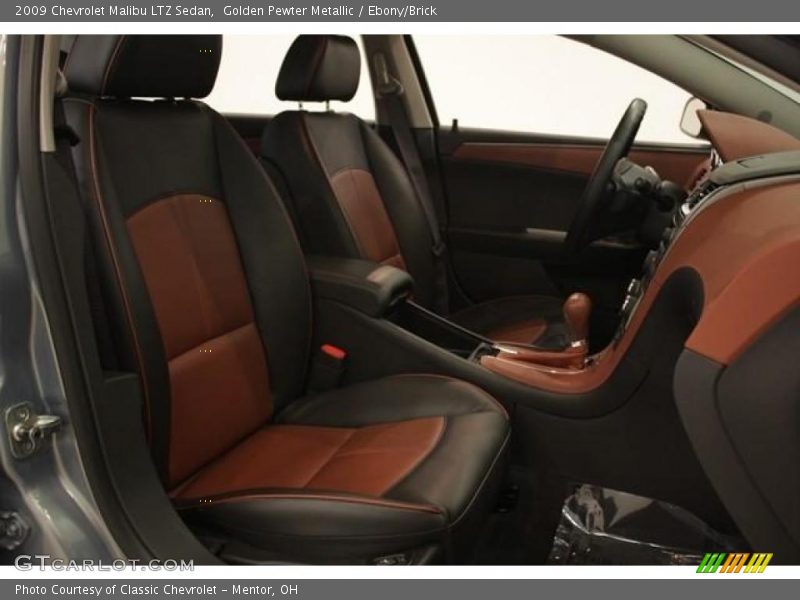 Golden Pewter Metallic / Ebony/Brick 2009 Chevrolet Malibu LTZ Sedan