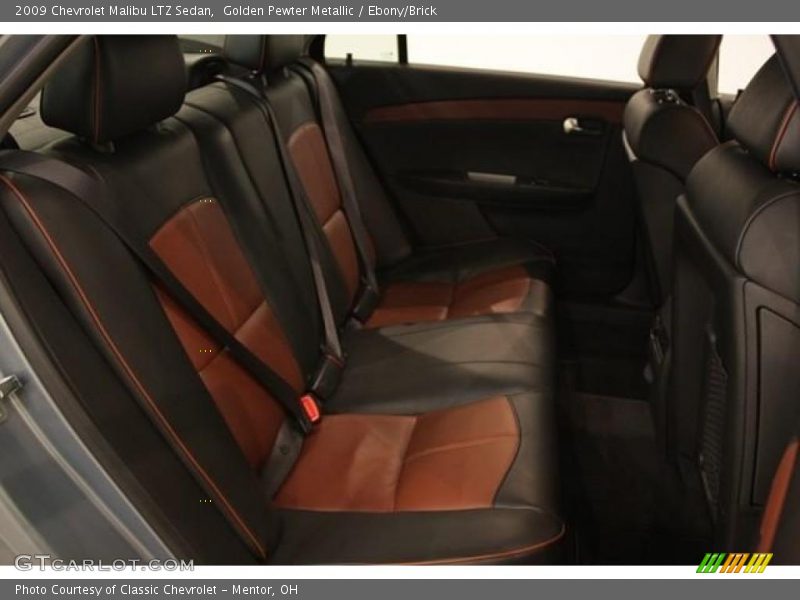 Golden Pewter Metallic / Ebony/Brick 2009 Chevrolet Malibu LTZ Sedan
