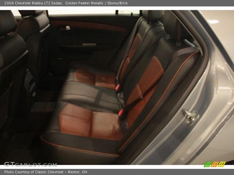 Golden Pewter Metallic / Ebony/Brick 2009 Chevrolet Malibu LTZ Sedan