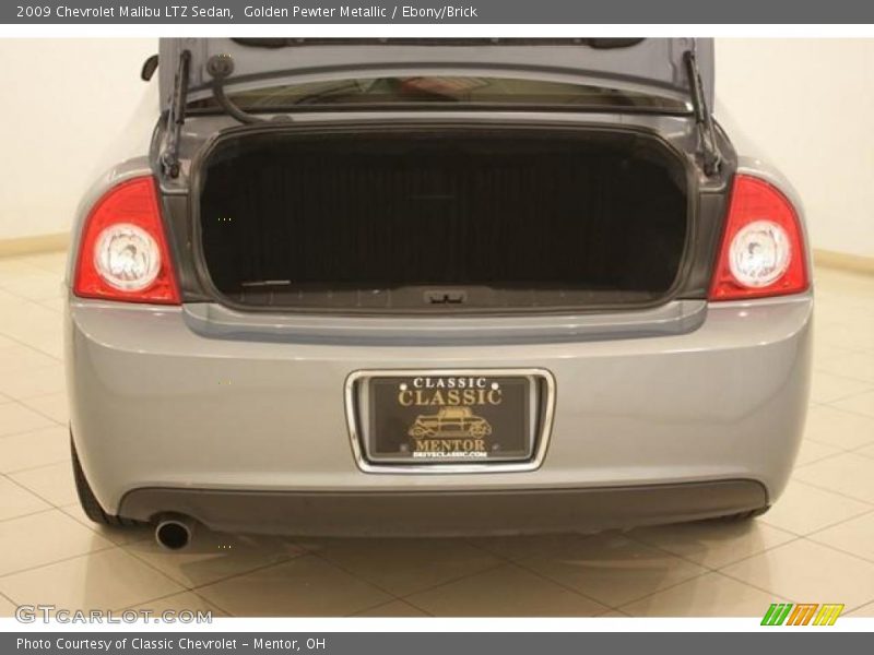 Golden Pewter Metallic / Ebony/Brick 2009 Chevrolet Malibu LTZ Sedan