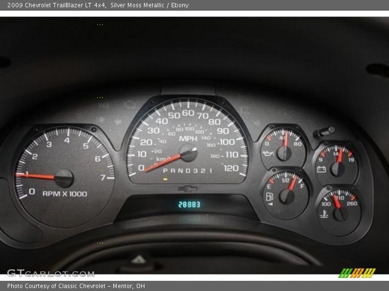 Silver Moss Metallic / Ebony 2009 Chevrolet TrailBlazer LT 4x4