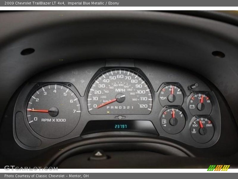 Imperial Blue Metallic / Ebony 2009 Chevrolet TrailBlazer LT 4x4