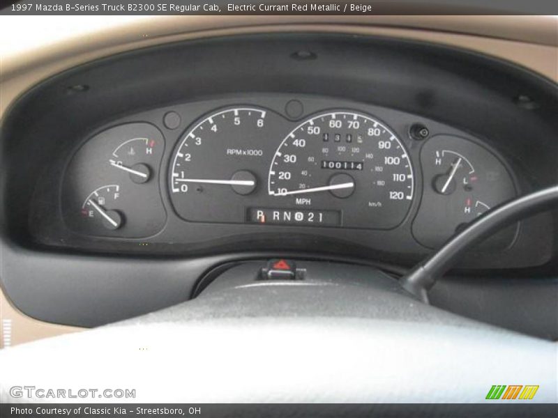 Electric Currant Red Metallic / Beige 1997 Mazda B-Series Truck B2300 SE Regular Cab