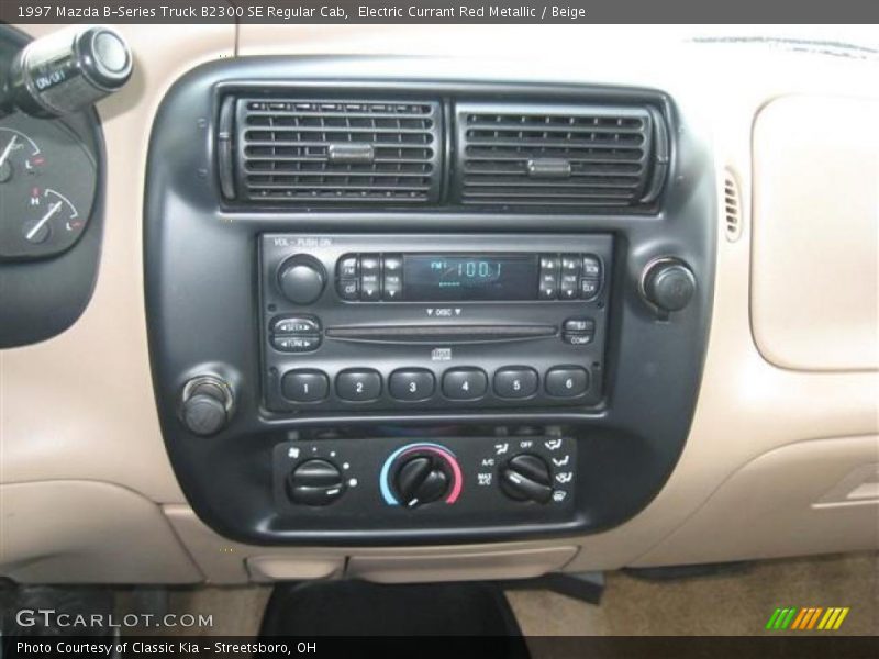 Electric Currant Red Metallic / Beige 1997 Mazda B-Series Truck B2300 SE Regular Cab