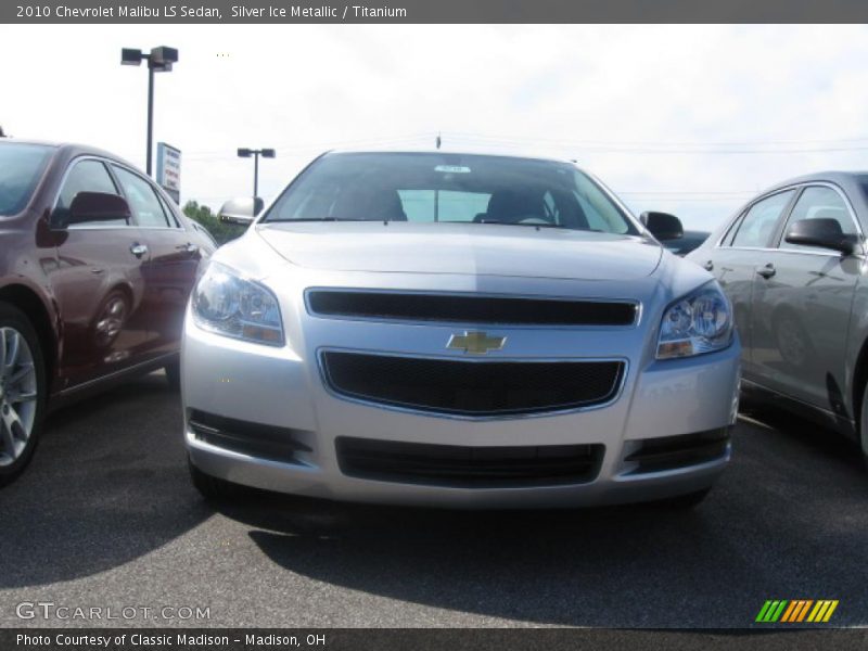 Silver Ice Metallic / Titanium 2010 Chevrolet Malibu LS Sedan