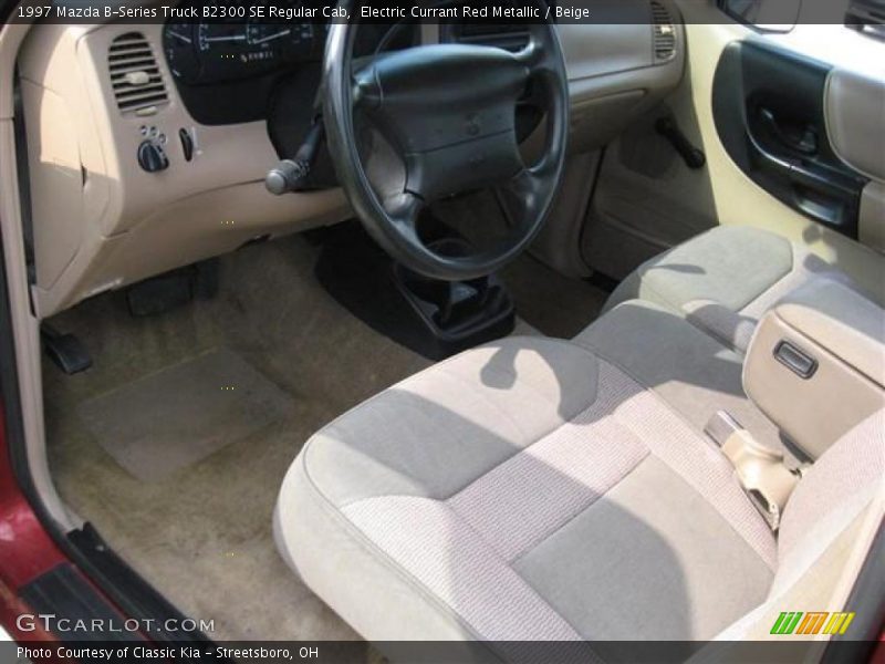 Electric Currant Red Metallic / Beige 1997 Mazda B-Series Truck B2300 SE Regular Cab