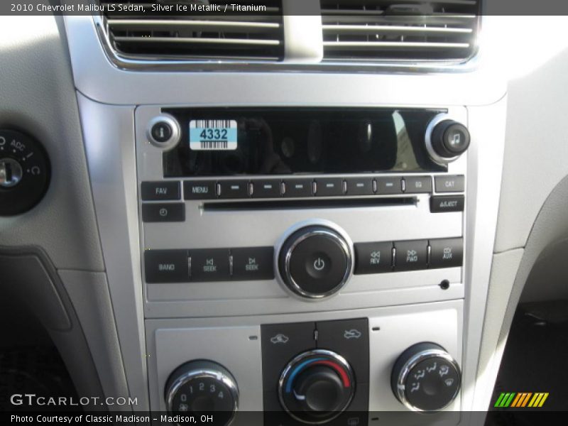 Silver Ice Metallic / Titanium 2010 Chevrolet Malibu LS Sedan