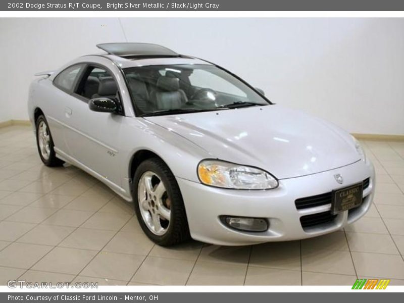 Bright Silver Metallic / Black/Light Gray 2002 Dodge Stratus R/T Coupe