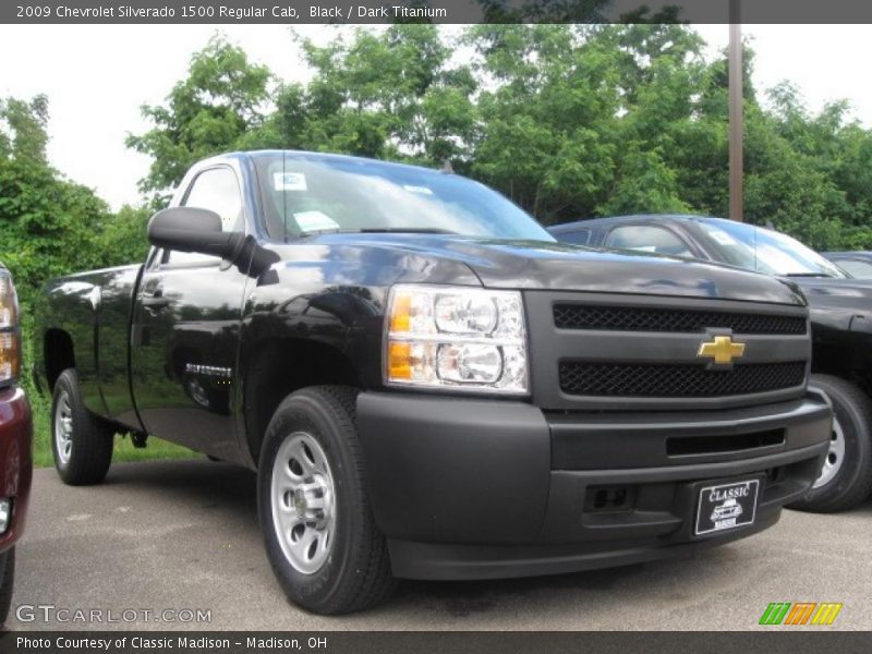 Black / Dark Titanium 2009 Chevrolet Silverado 1500 Regular Cab