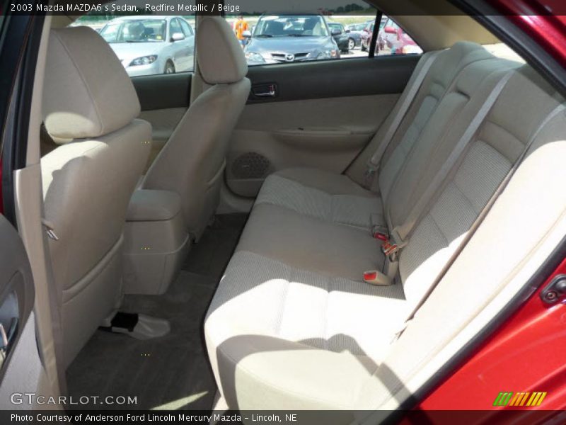 Redfire Metallic / Beige 2003 Mazda MAZDA6 s Sedan