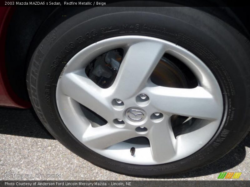Redfire Metallic / Beige 2003 Mazda MAZDA6 s Sedan