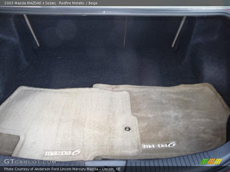 Redfire Metallic / Beige 2003 Mazda MAZDA6 s Sedan