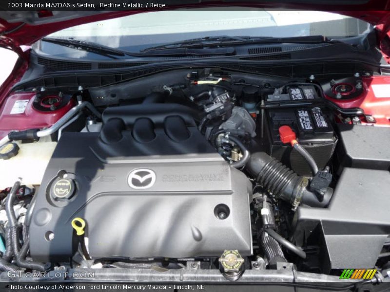 Redfire Metallic / Beige 2003 Mazda MAZDA6 s Sedan