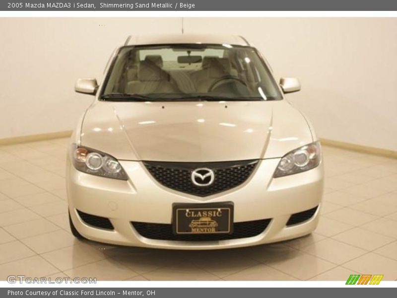 Shimmering Sand Metallic / Beige 2005 Mazda MAZDA3 i Sedan