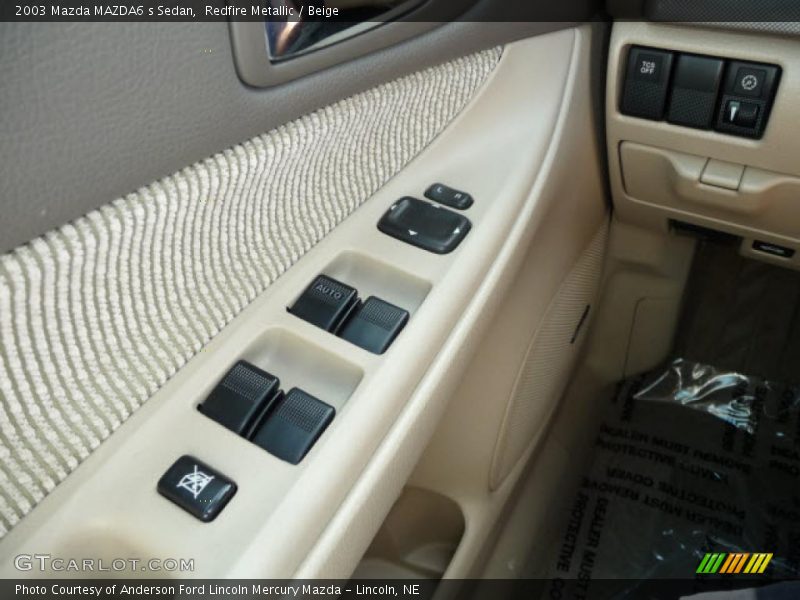 Redfire Metallic / Beige 2003 Mazda MAZDA6 s Sedan