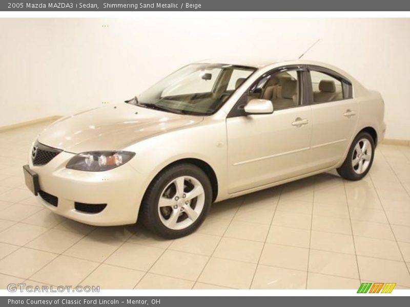 Shimmering Sand Metallic / Beige 2005 Mazda MAZDA3 i Sedan