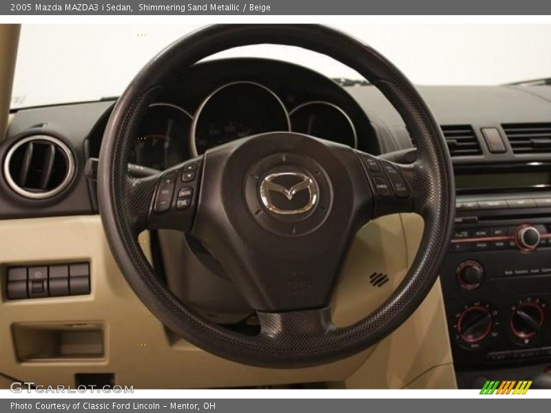 Shimmering Sand Metallic / Beige 2005 Mazda MAZDA3 i Sedan