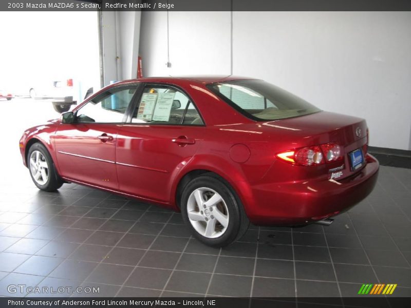 Redfire Metallic / Beige 2003 Mazda MAZDA6 s Sedan