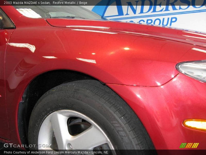 Redfire Metallic / Beige 2003 Mazda MAZDA6 s Sedan