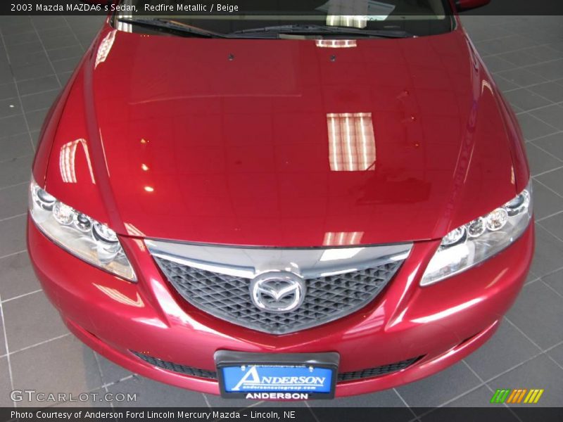 Redfire Metallic / Beige 2003 Mazda MAZDA6 s Sedan