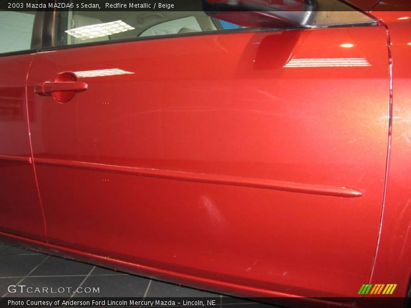 Redfire Metallic / Beige 2003 Mazda MAZDA6 s Sedan