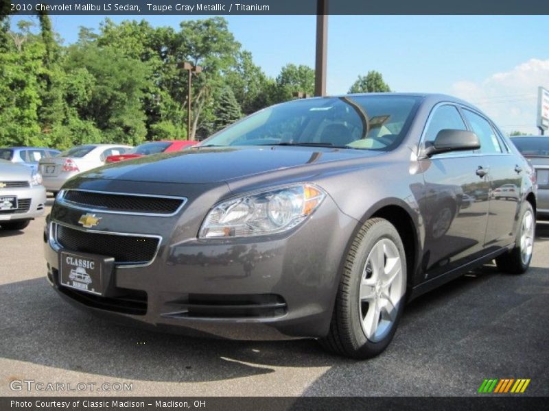 Taupe Gray Metallic / Titanium 2010 Chevrolet Malibu LS Sedan