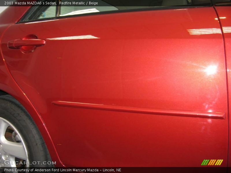 Redfire Metallic / Beige 2003 Mazda MAZDA6 s Sedan