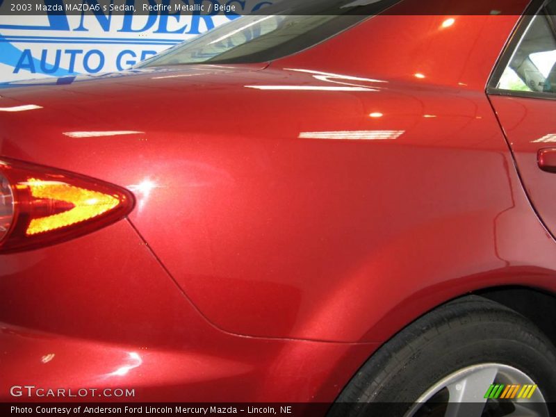 Redfire Metallic / Beige 2003 Mazda MAZDA6 s Sedan
