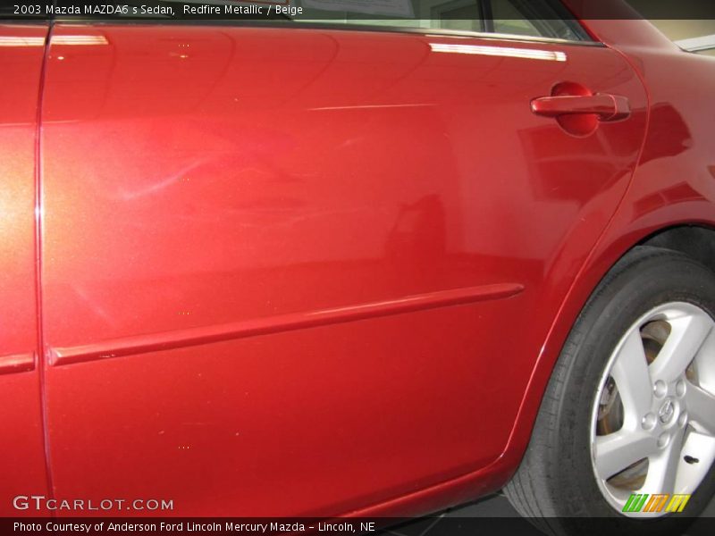 Redfire Metallic / Beige 2003 Mazda MAZDA6 s Sedan