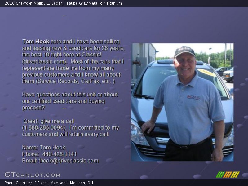 Taupe Gray Metallic / Titanium 2010 Chevrolet Malibu LS Sedan