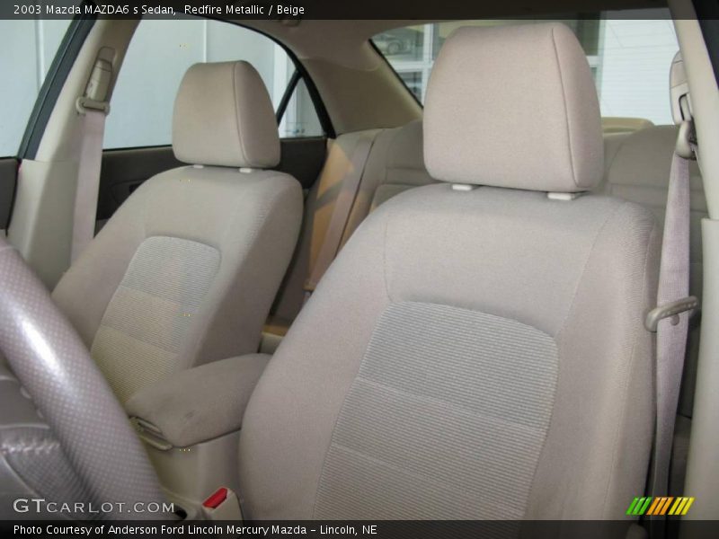 Redfire Metallic / Beige 2003 Mazda MAZDA6 s Sedan