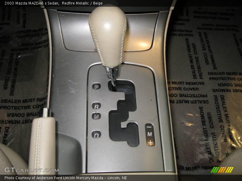 Redfire Metallic / Beige 2003 Mazda MAZDA6 s Sedan