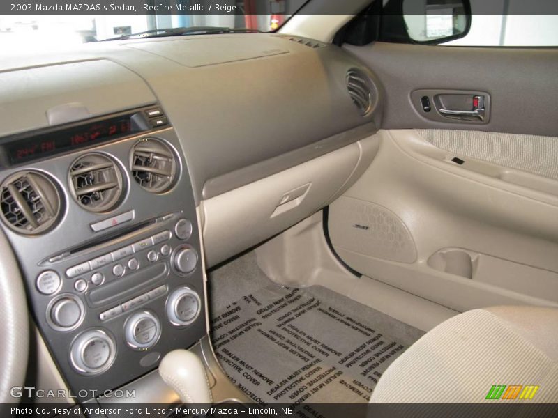 Redfire Metallic / Beige 2003 Mazda MAZDA6 s Sedan