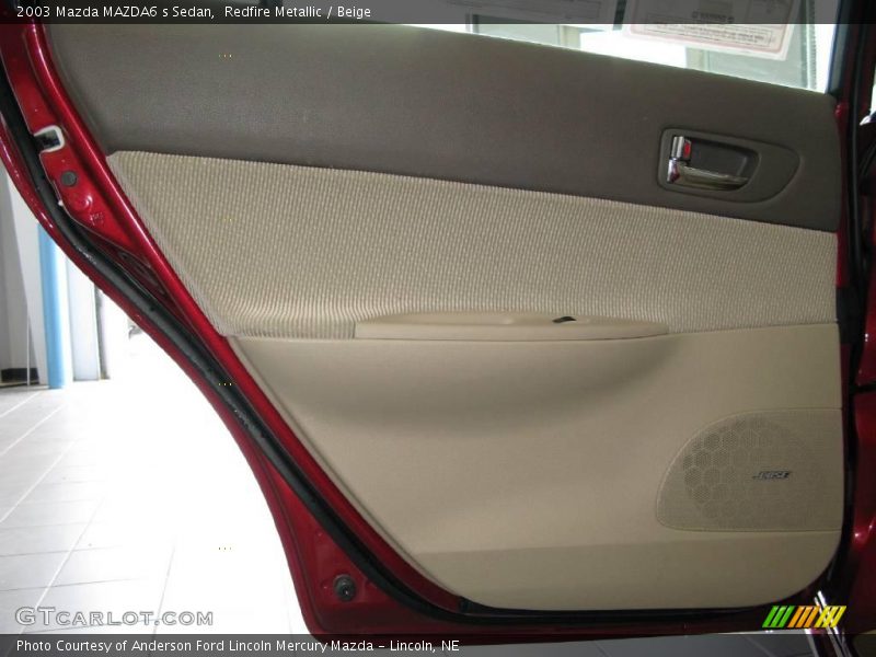 Redfire Metallic / Beige 2003 Mazda MAZDA6 s Sedan