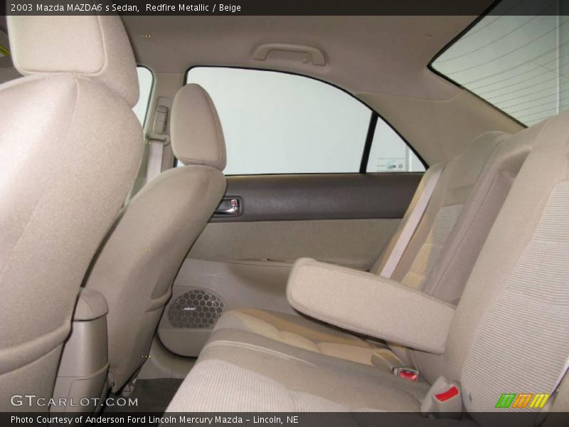 Redfire Metallic / Beige 2003 Mazda MAZDA6 s Sedan