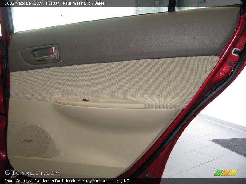 Redfire Metallic / Beige 2003 Mazda MAZDA6 s Sedan