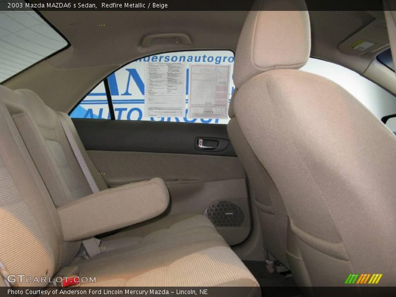 Redfire Metallic / Beige 2003 Mazda MAZDA6 s Sedan