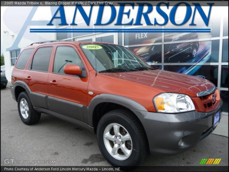 Blazing Copper Metallic / Dark Flint Gray 2005 Mazda Tribute s