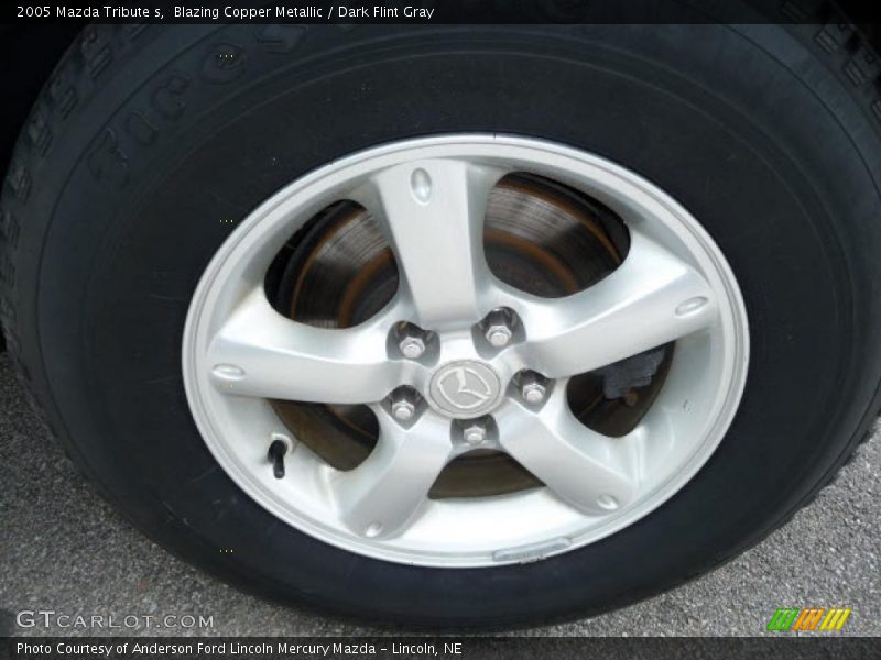 Blazing Copper Metallic / Dark Flint Gray 2005 Mazda Tribute s
