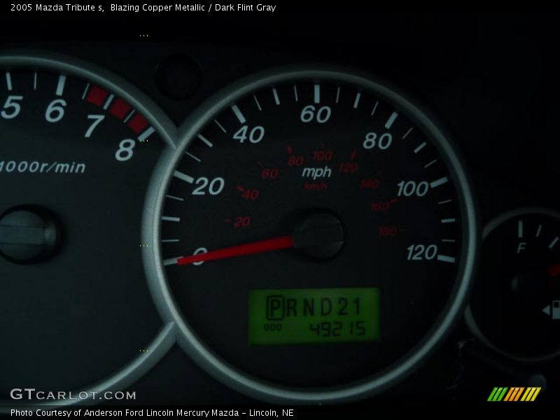 Blazing Copper Metallic / Dark Flint Gray 2005 Mazda Tribute s