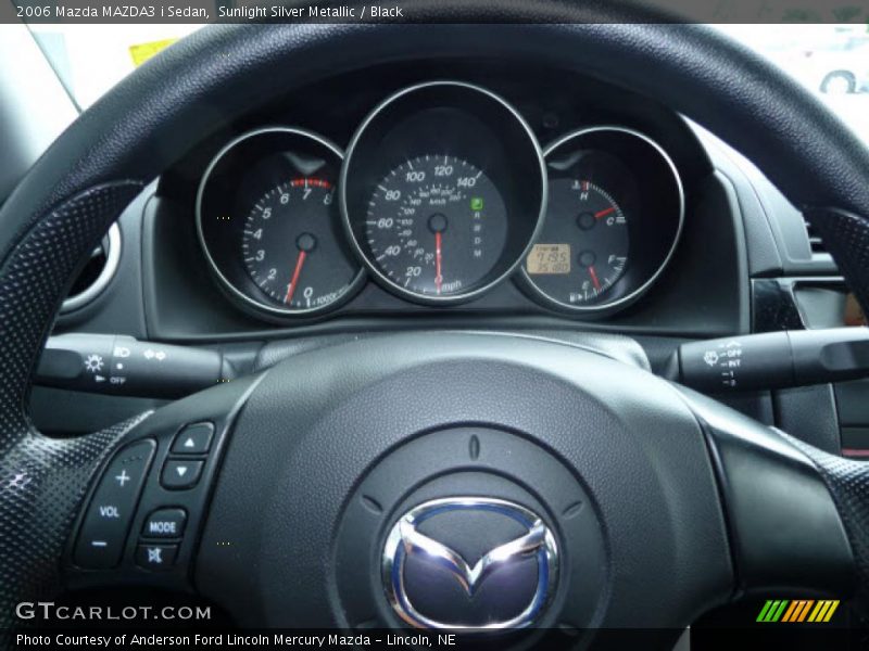 Sunlight Silver Metallic / Black 2006 Mazda MAZDA3 i Sedan