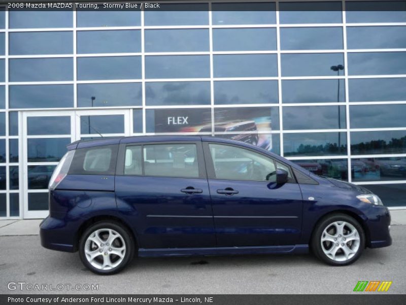Stormy Blue / Black 2008 Mazda MAZDA5 Touring