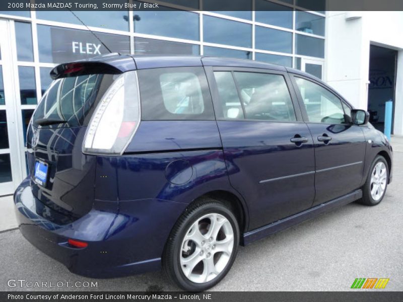 Stormy Blue / Black 2008 Mazda MAZDA5 Touring