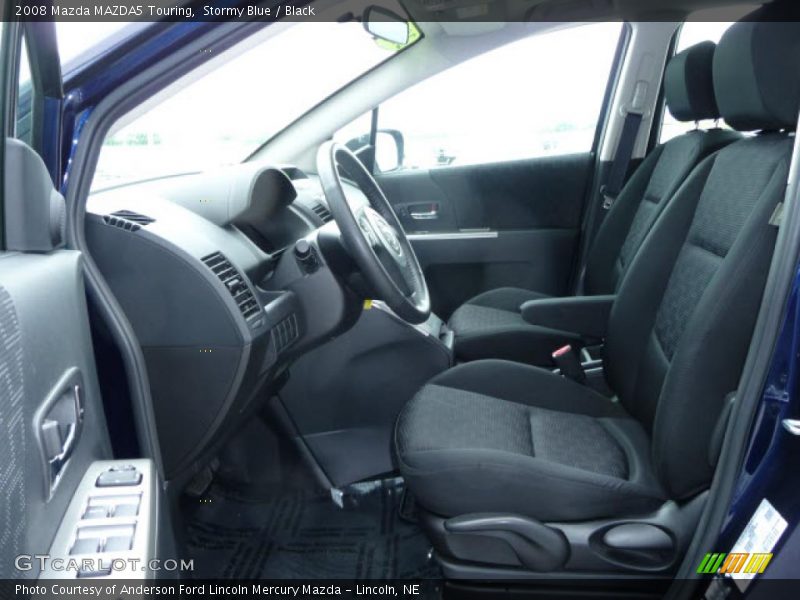 Stormy Blue / Black 2008 Mazda MAZDA5 Touring