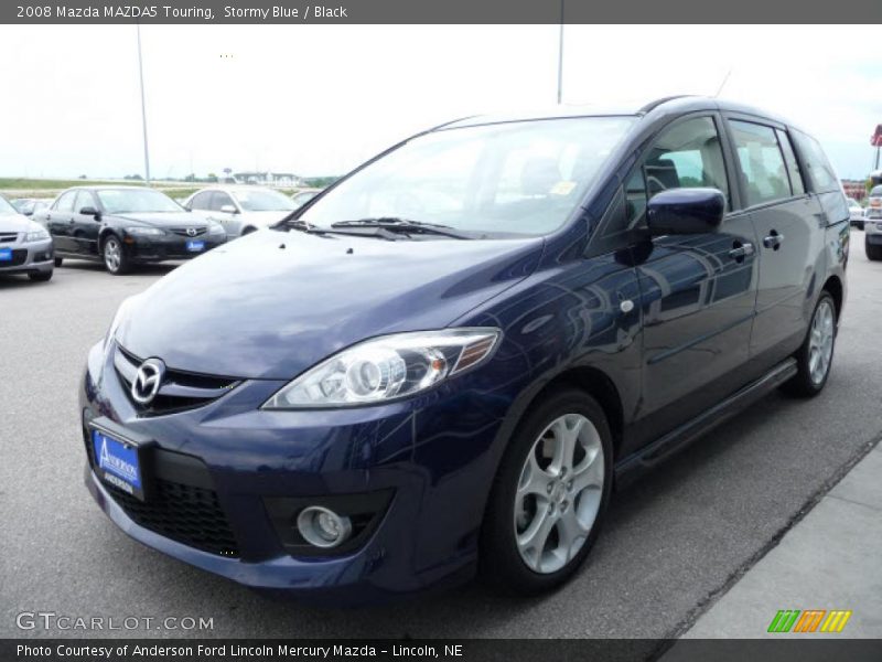 Stormy Blue / Black 2008 Mazda MAZDA5 Touring